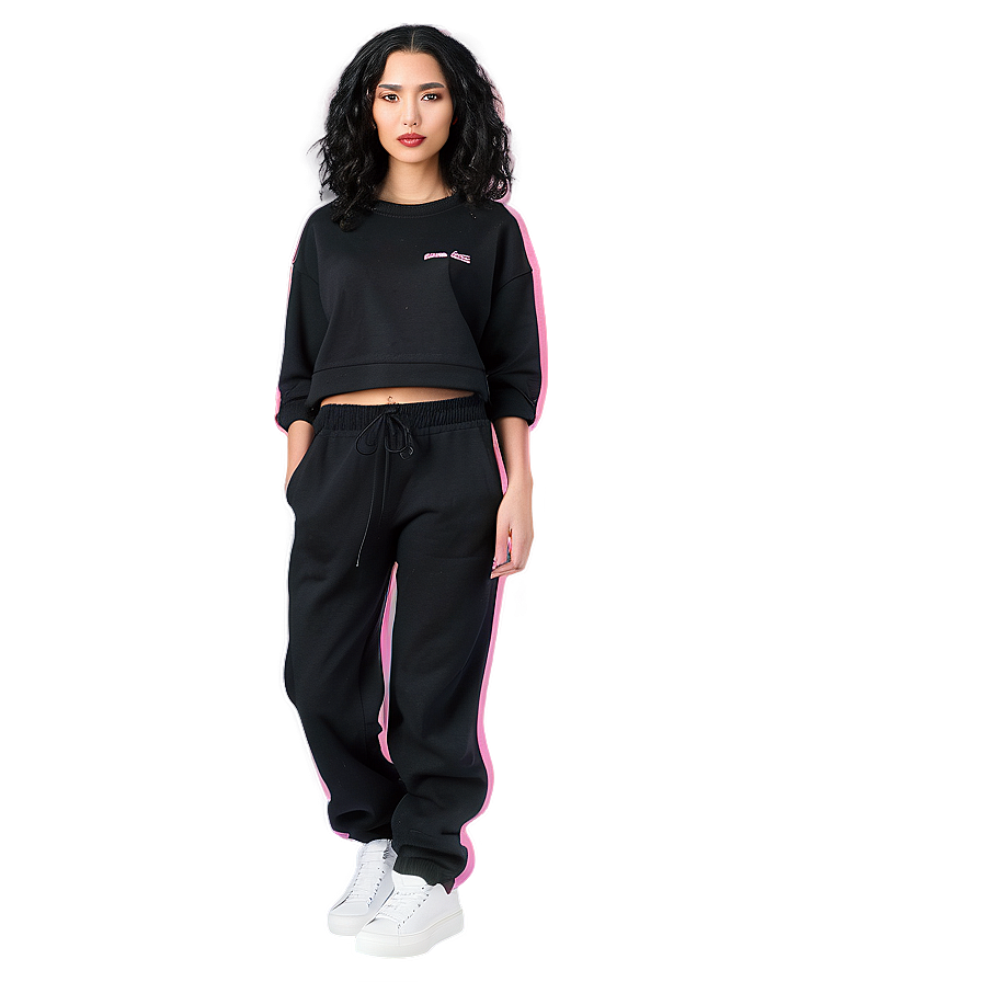 Street Style Black Sweatpants Png Wut PNG