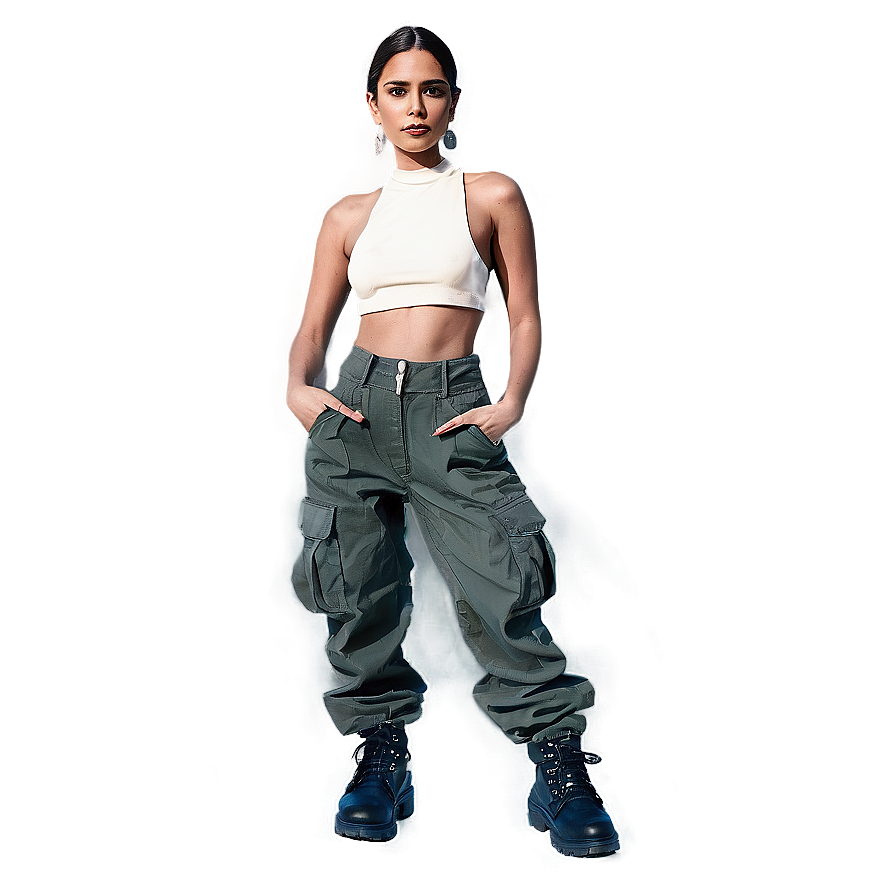 Street Style Cargo Pants Png 06132024 PNG