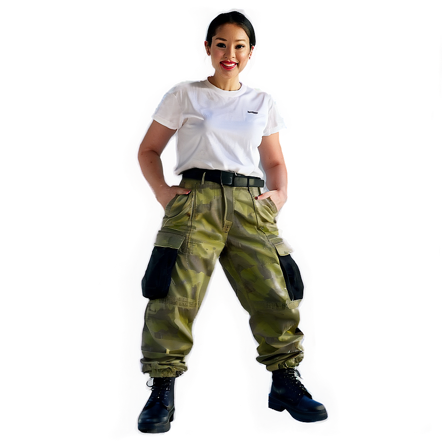 Street Style Cargo Pants Png 06132024 PNG