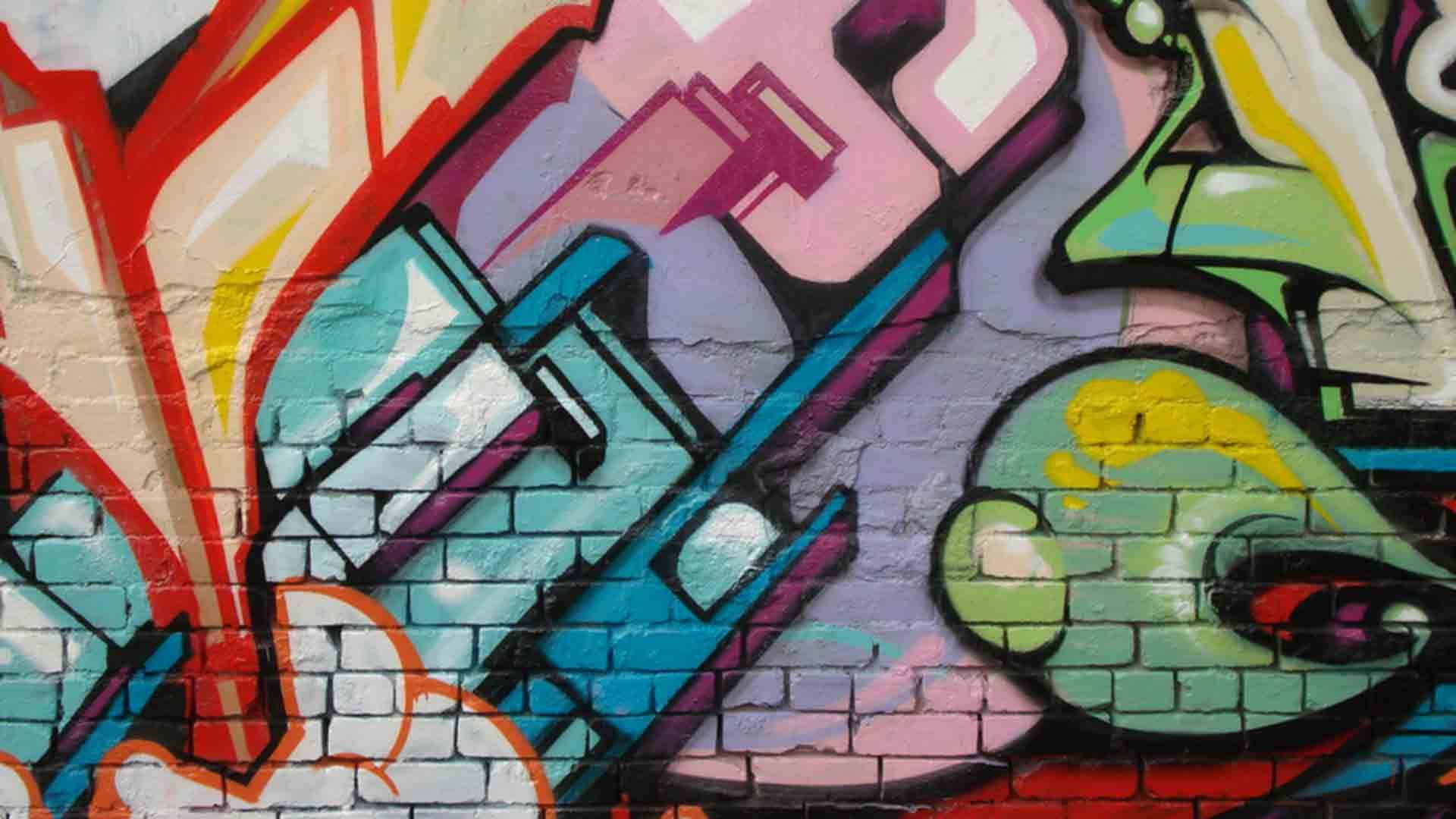 Street-style Graffiti Laptop Background