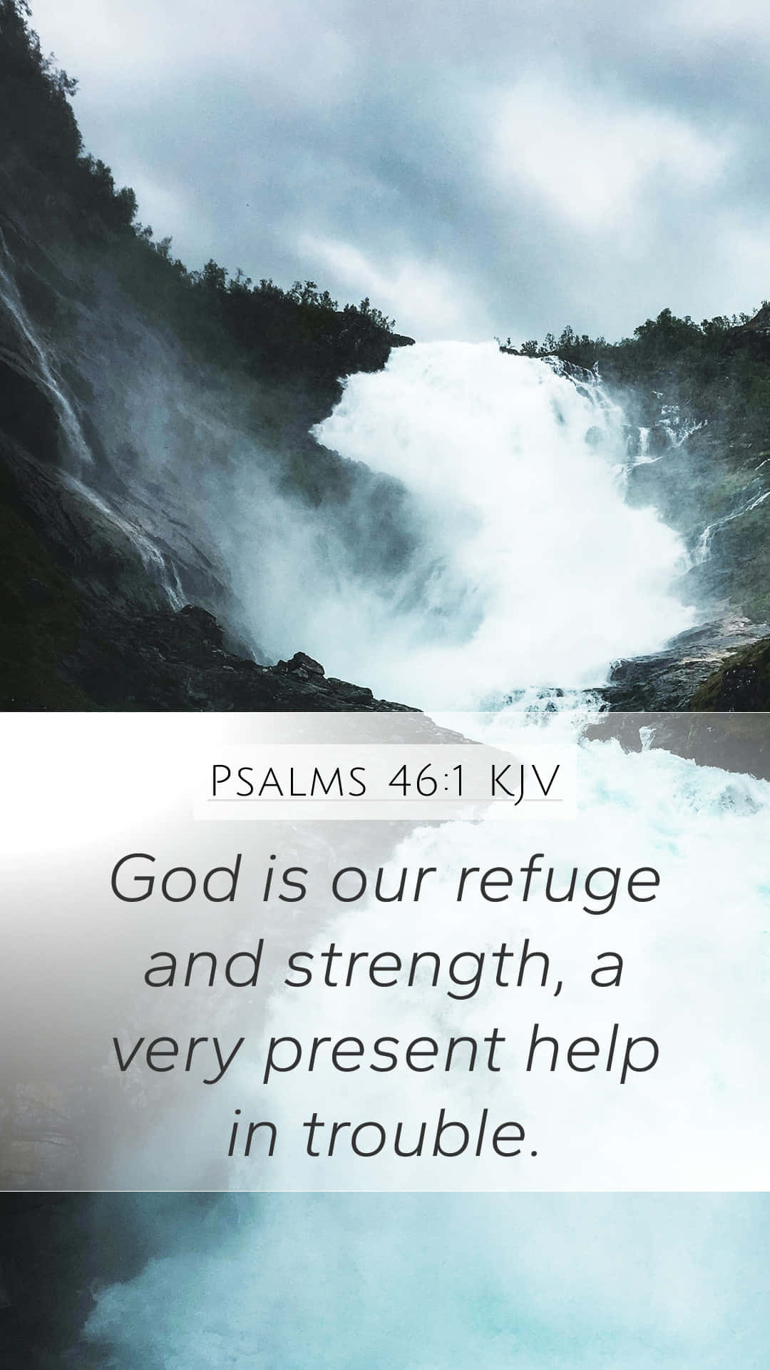 Psalms 441 Vv - God Is Our Refuge And Strong Present Help In Trouble Wallpaper