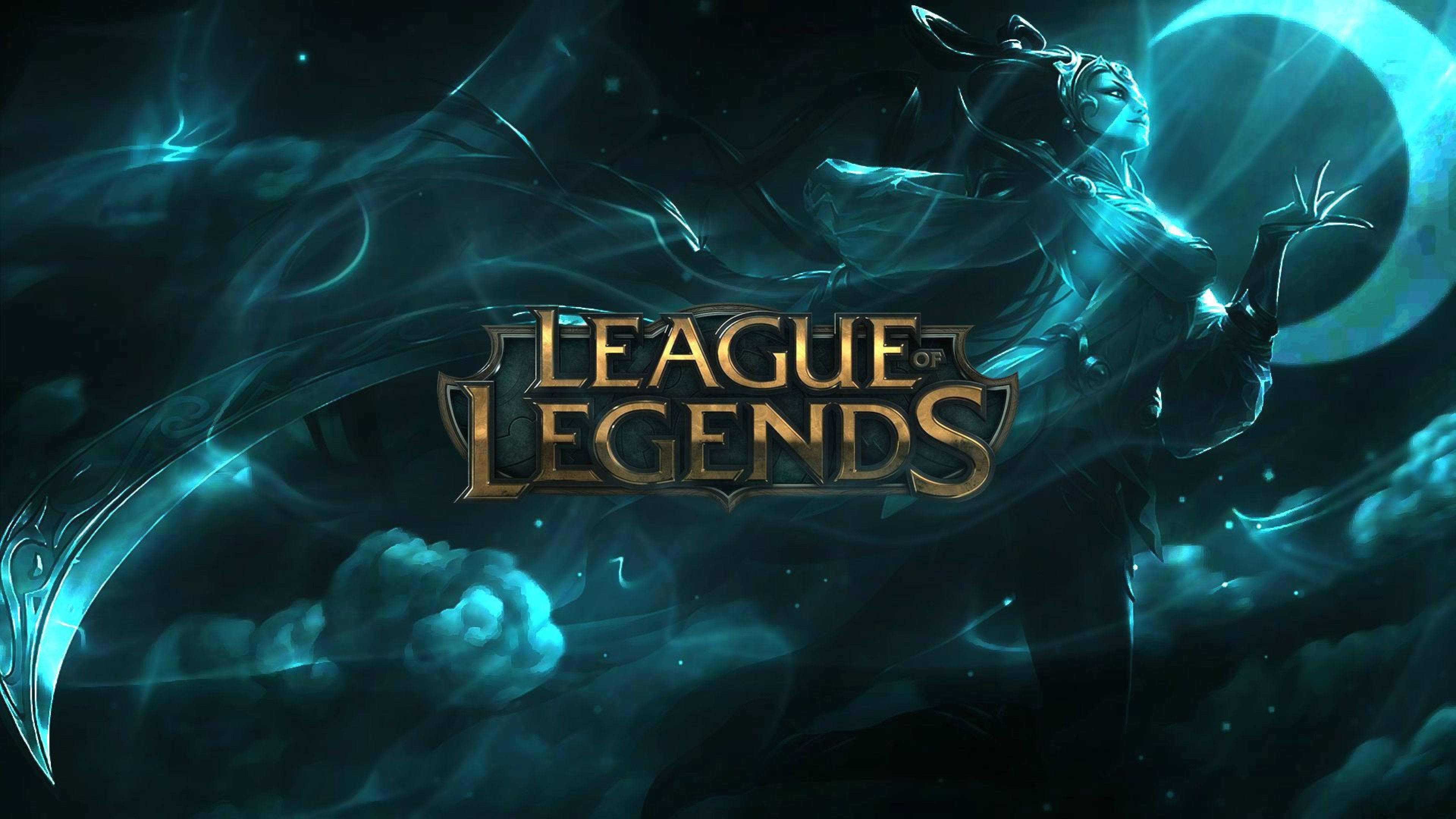 Striking League Of Legends Logo Wallpaper