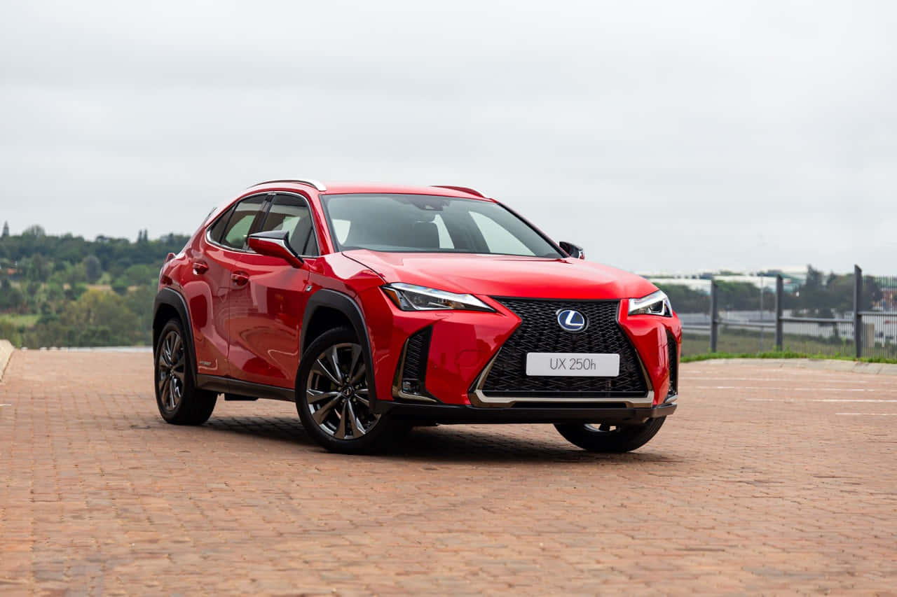 Striking Silhouette Of A Lexus Ux Captured At Night Wallpaper