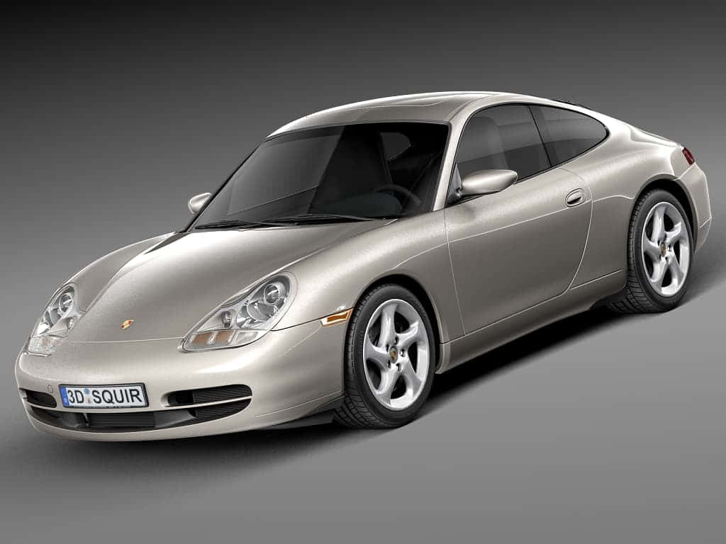 Strikingly Poised Porsche 996 On The Open Road Wallpaper