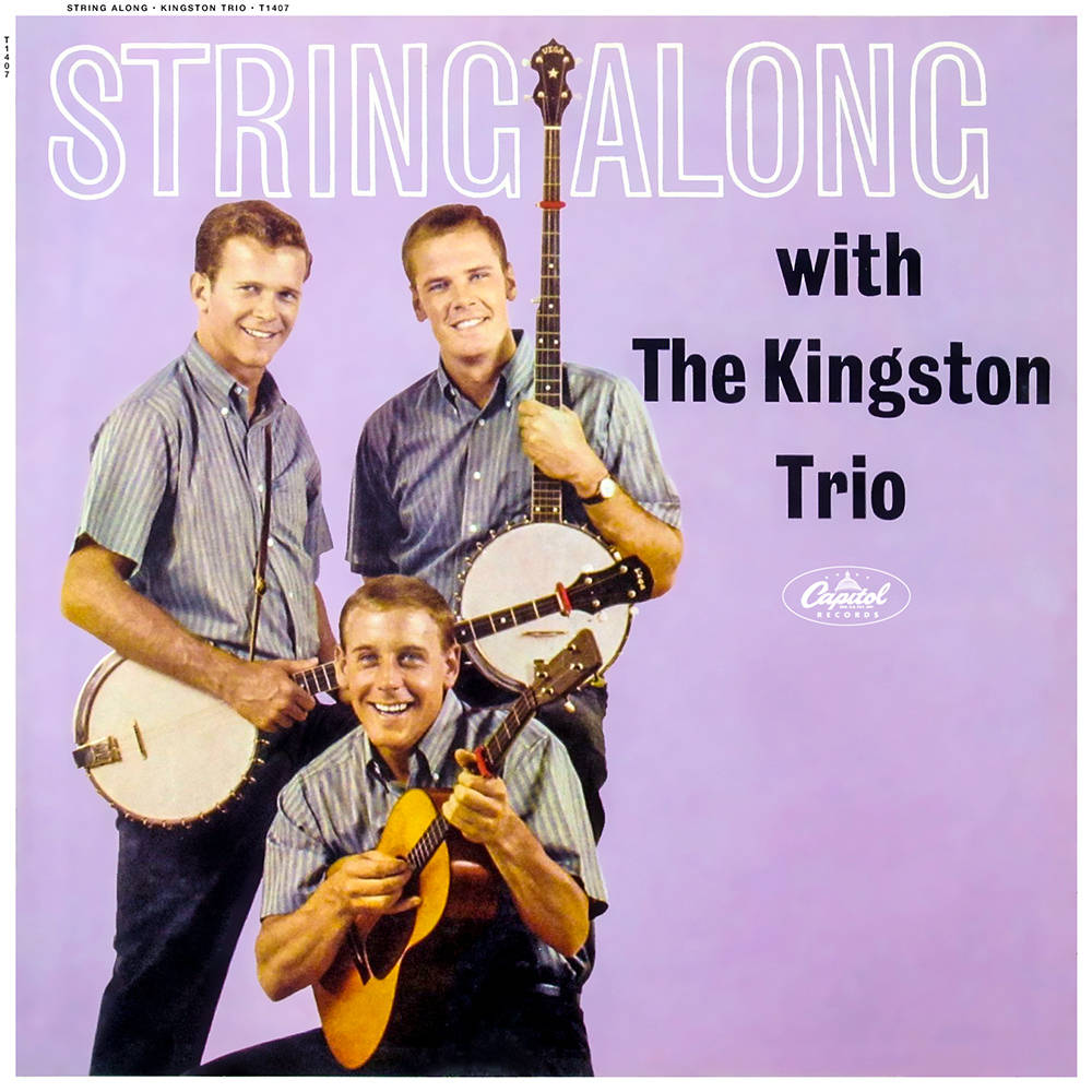 Gå sammen med The Kingston Trio Album Cover Wallpaper