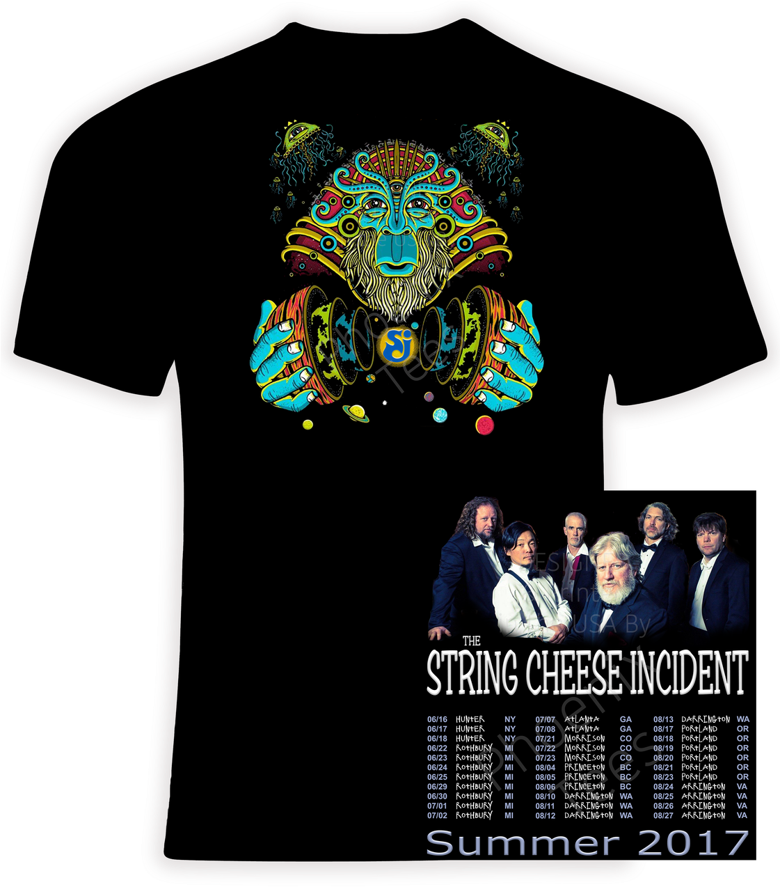 String Cheese Incident Summer Tour2017 Shirt PNG