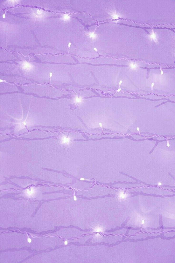 String Lights Pastel Purple Tumblr