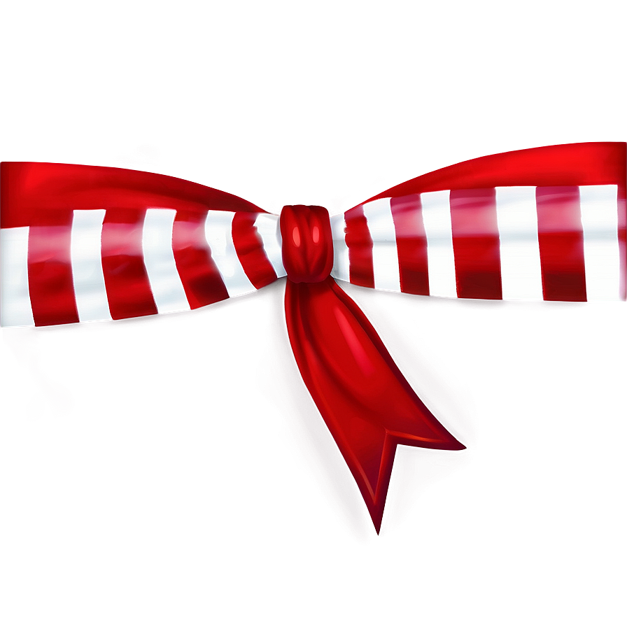 Stripe Red Bow Png Cgv PNG
