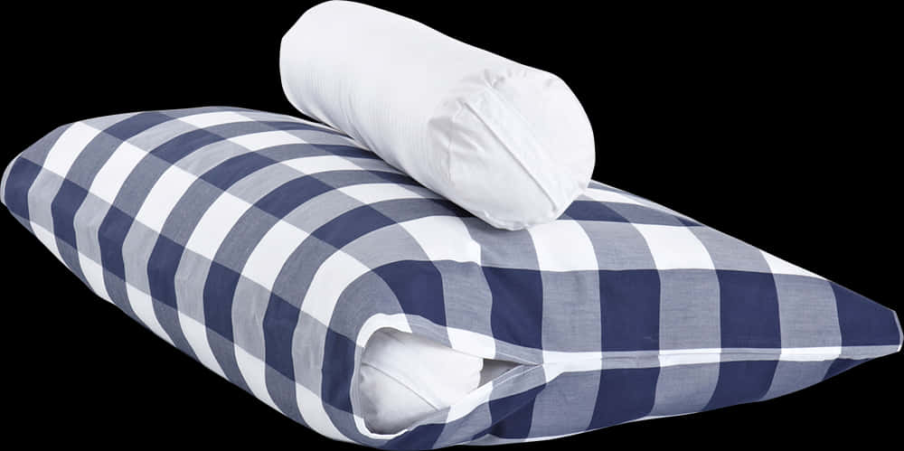 Striped Beddingand Pillow Set PNG