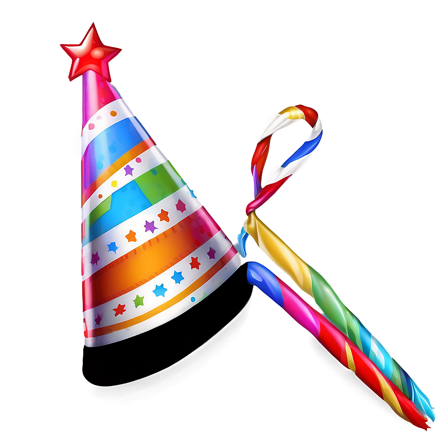 Striped Birthday Hat Png 39 PNG