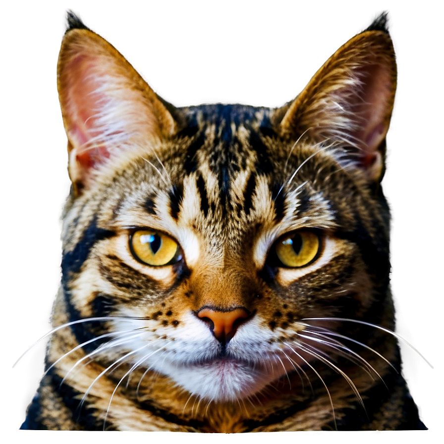 Striped Cat Face Png 8 PNG