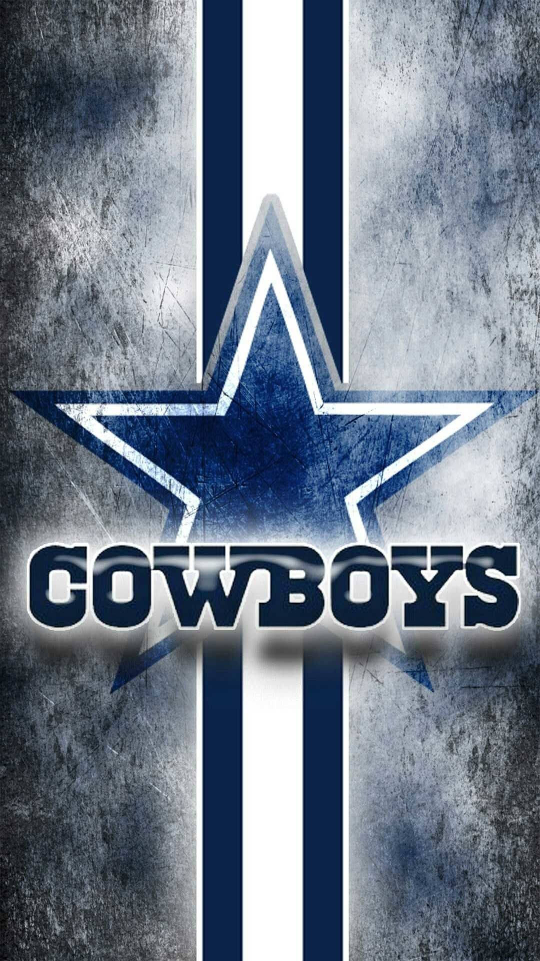 Striped Dallas Cowboys Logo For Phone Wallpaper