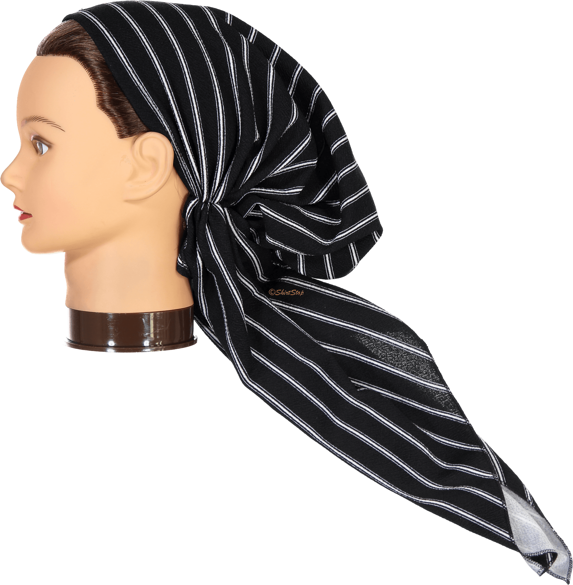 Striped Head Bandana Mannequin PNG