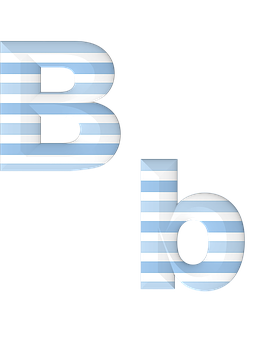 Striped Letter Optical Illusion PNG