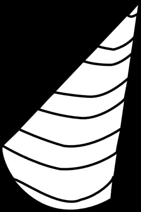 Striped Party Hat Graphic PNG