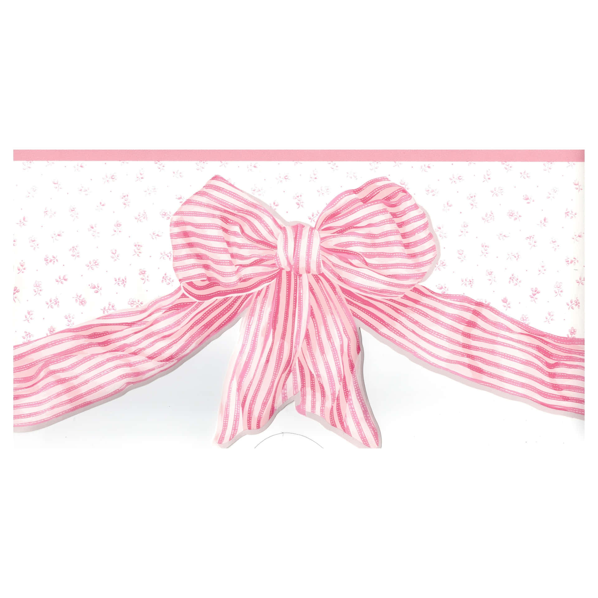 Striped Pink Bowon Floral Background.jpg Wallpaper