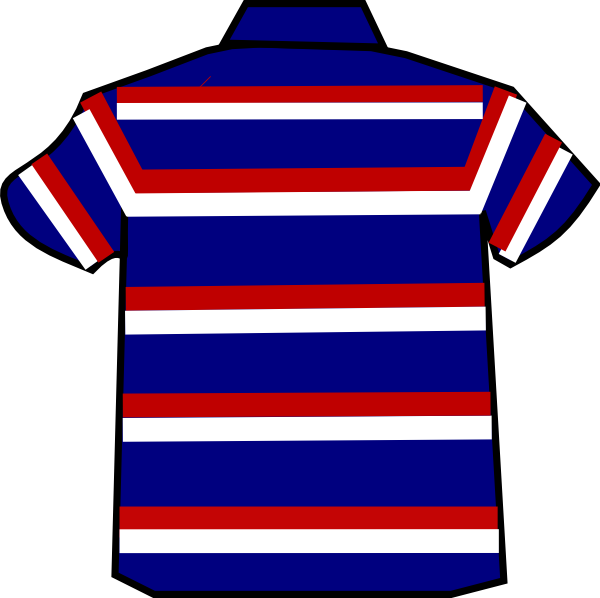 Striped Polo Shirt Design PNG
