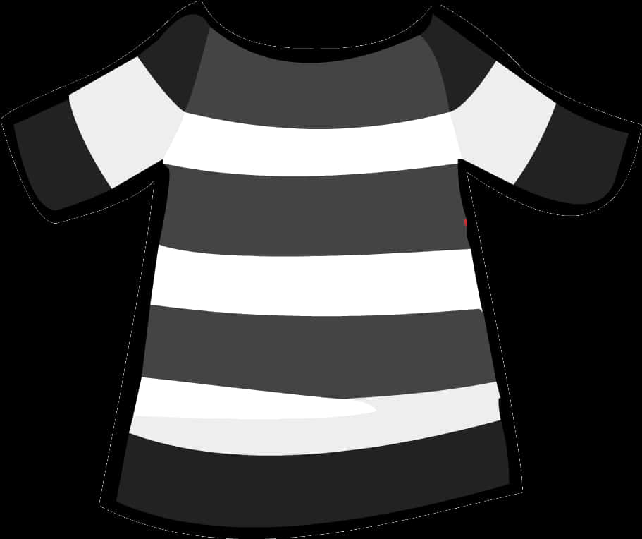 Striped Shirt Graphic PNG