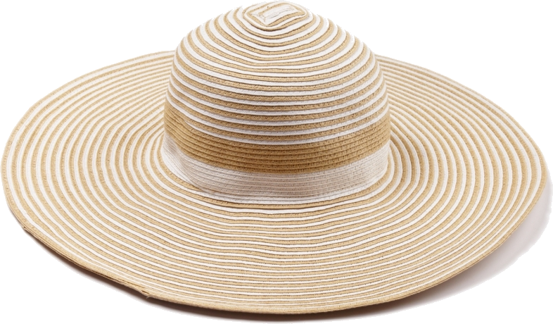 Striped Sun Hat Isolated PNG