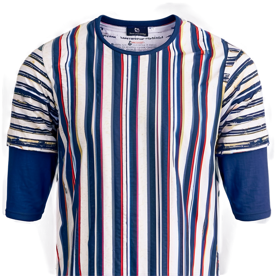 Striped Tshirt Look Png 05252024 PNG