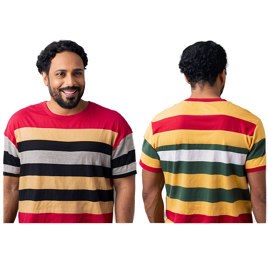 Striped Tshirt Look Png 87 PNG