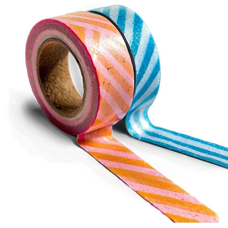 Striped Washi Tape Png 05252024 PNG