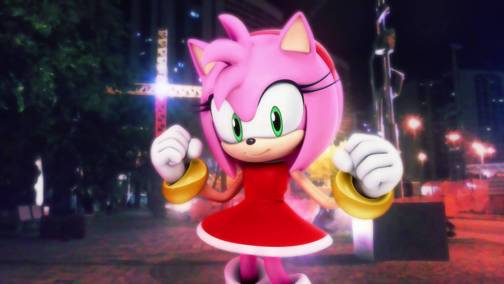 Strong Amy Rose Wallpaper