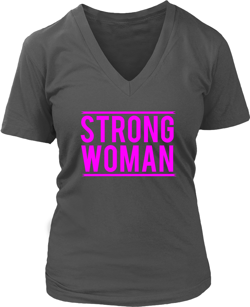 Strong Woman Tshirt Design PNG