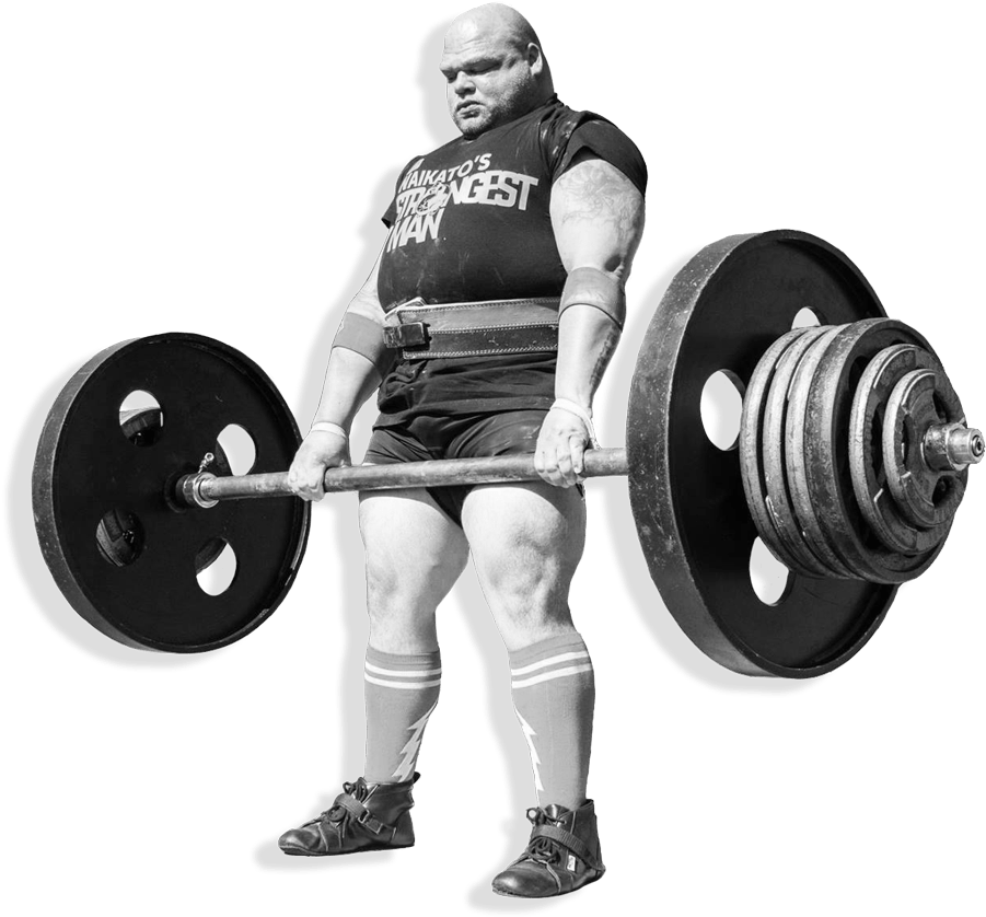 Strongman Deadlifting Heavy Weights PNG