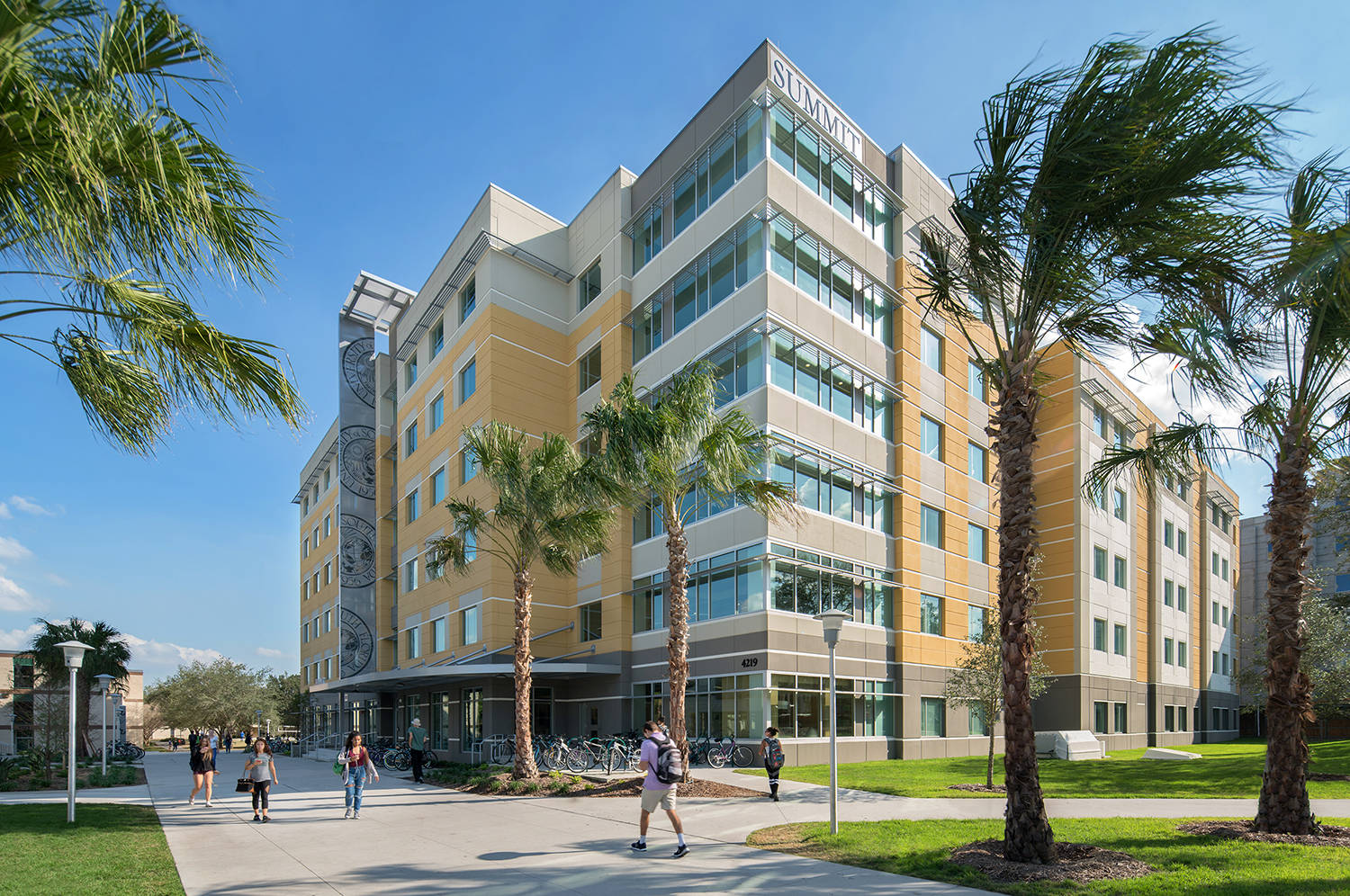 Majestic view of the Student Housing Village at University Of South Florida. Wallpaper