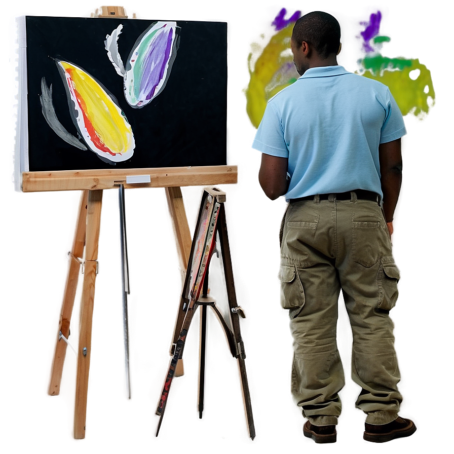 Student In Art Class Png Qum PNG