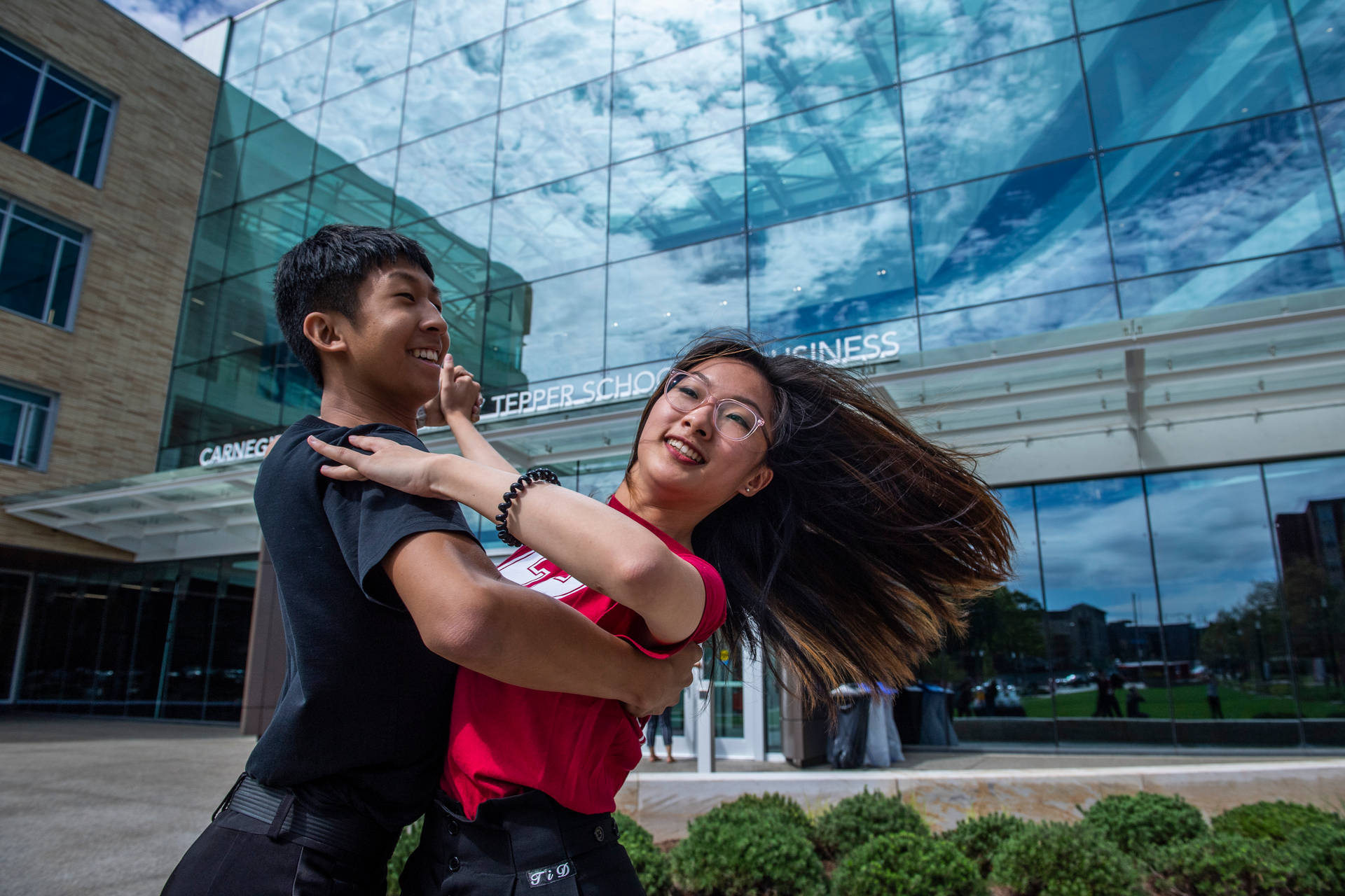 Students Dancing At Carnegie Mellon University Wallpaper