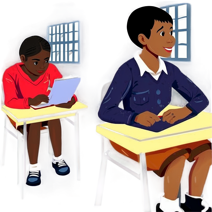 Students Sitting In Classroom Png 05252024 PNG