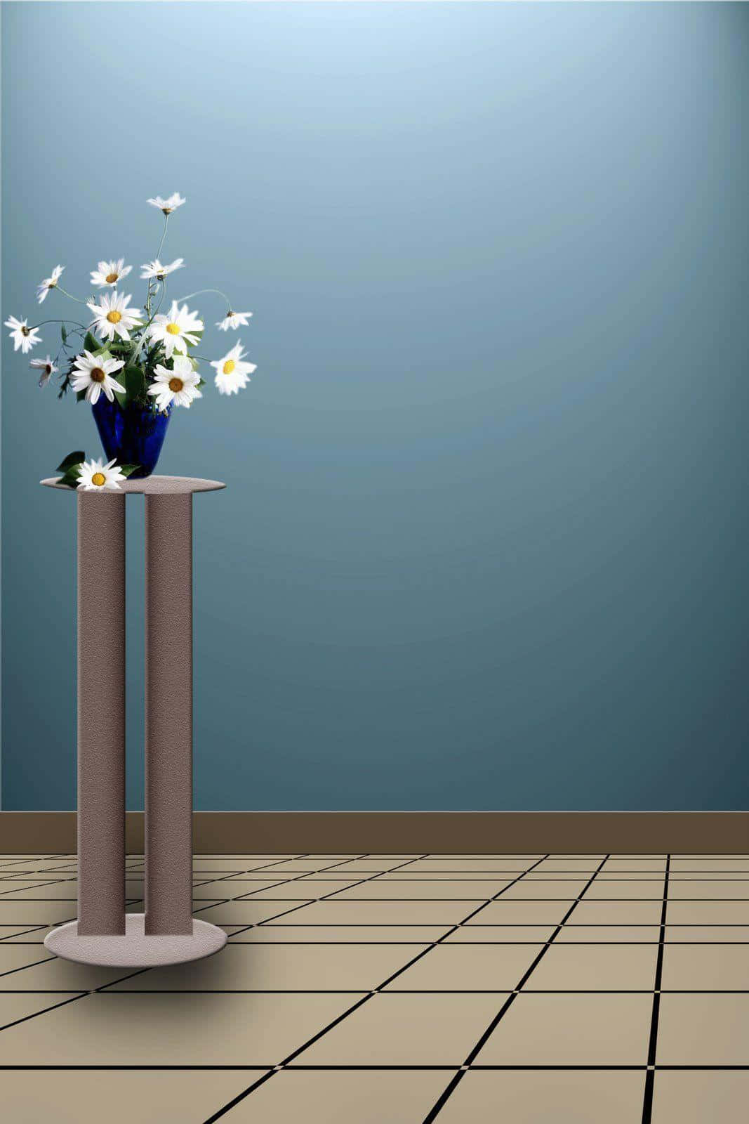 A Vase With Flowers In It