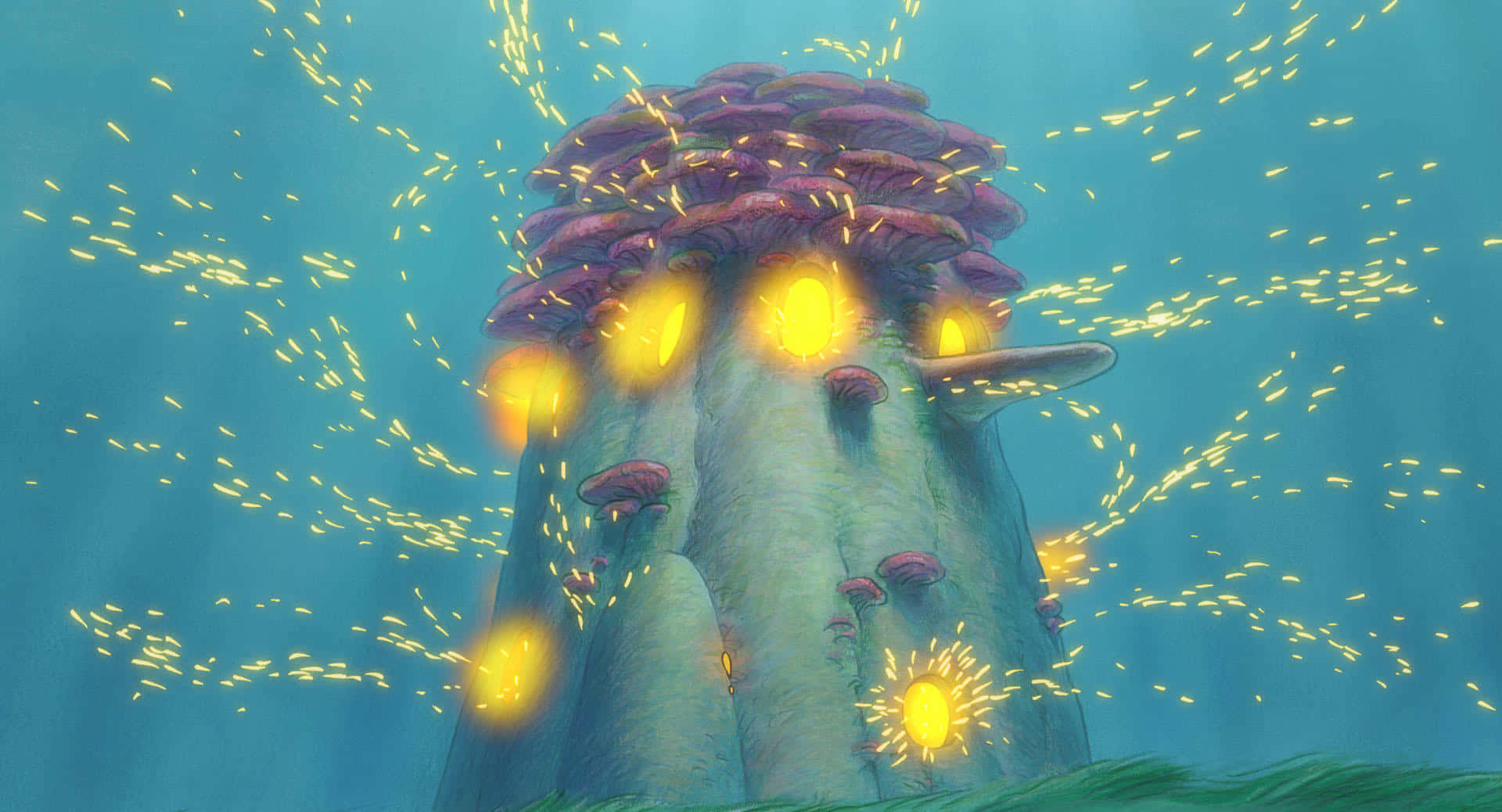A whimsical world - Studio Ghibli inspired scenic background