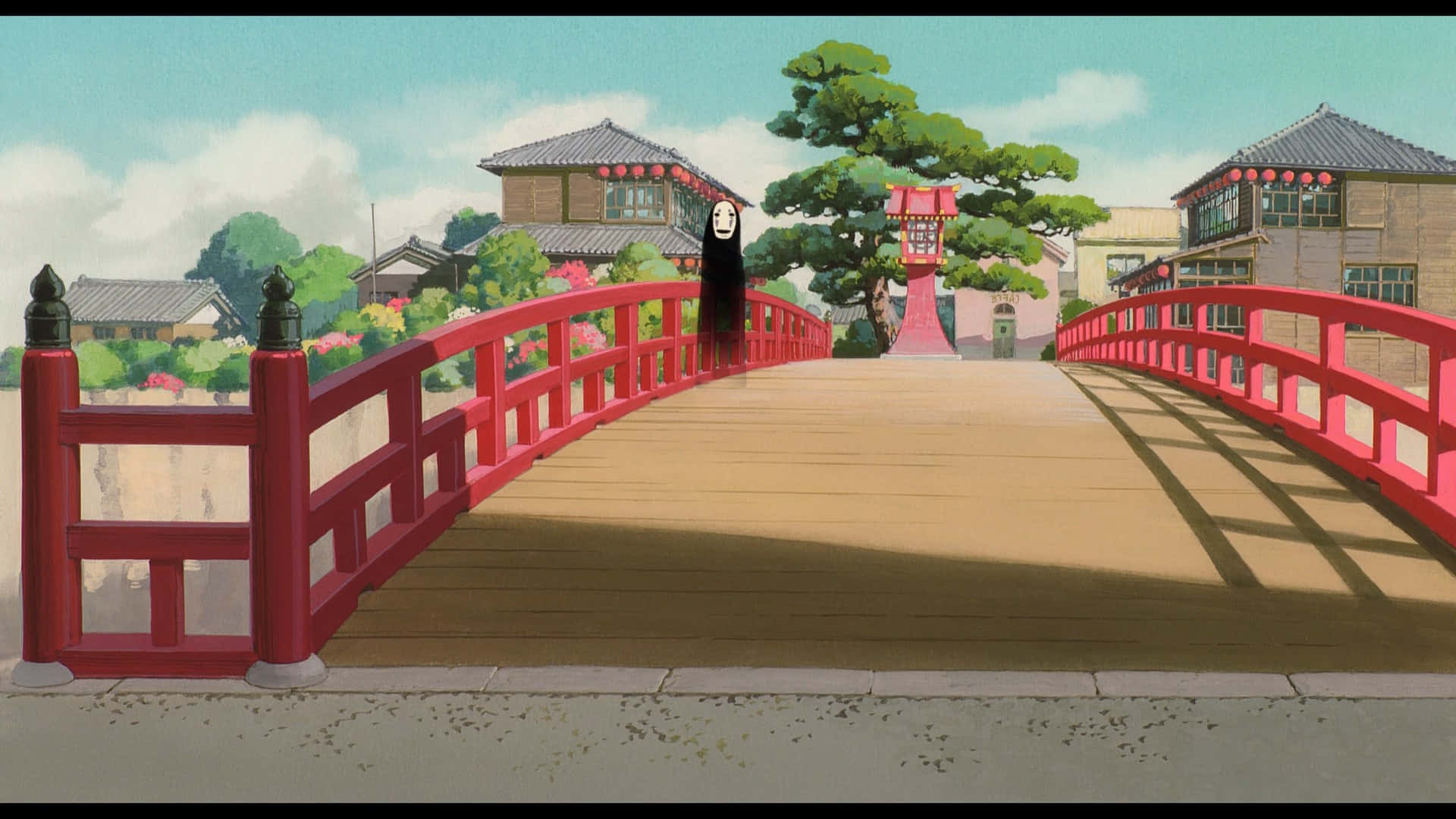 Planode Fundo Do Studio Ghibli Com Resolução De 1920 X 1080