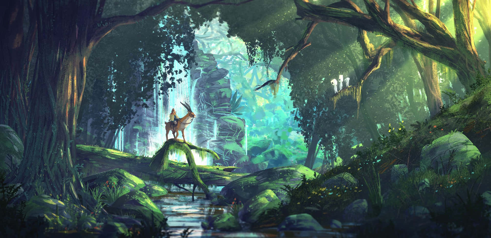 Studio Ghibli Fantasy Landscape