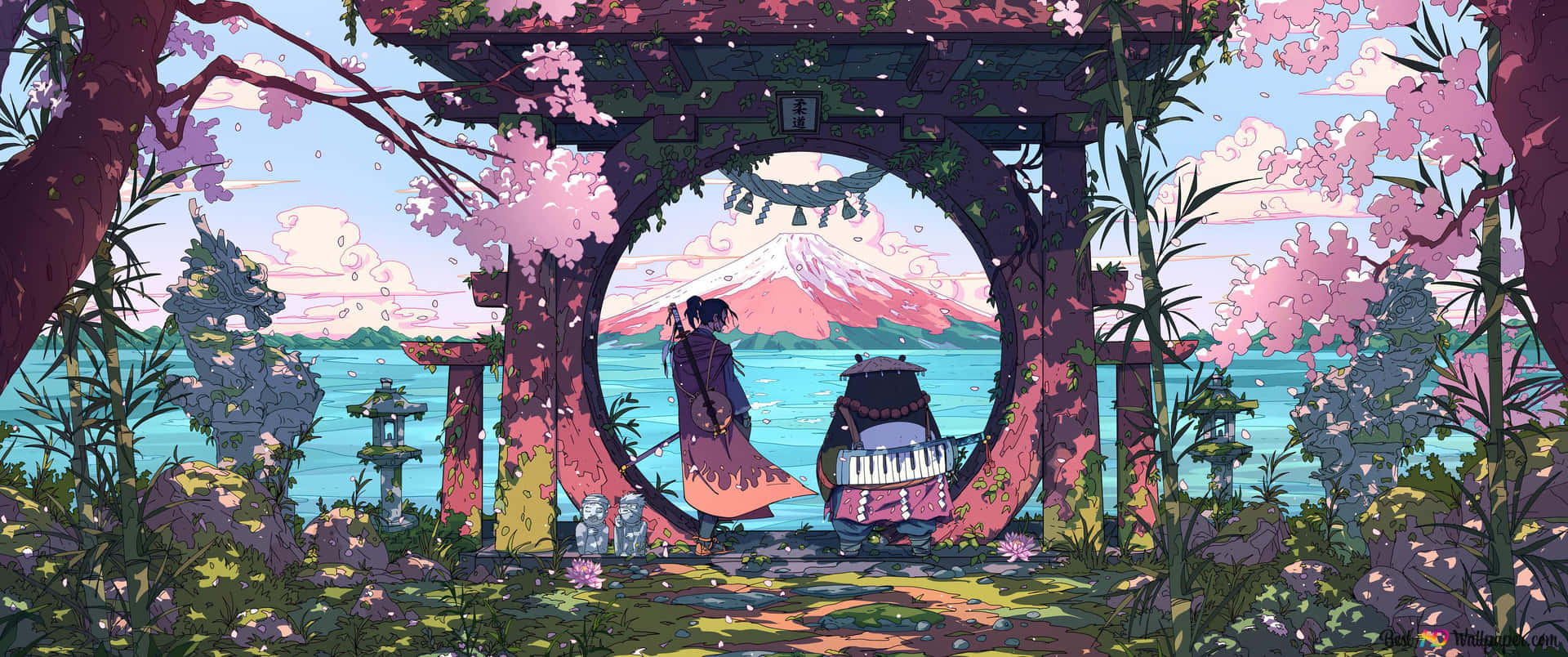 Goditil'estetica Dello Studio Ghibli Sul Tuo Desktop Sfondo