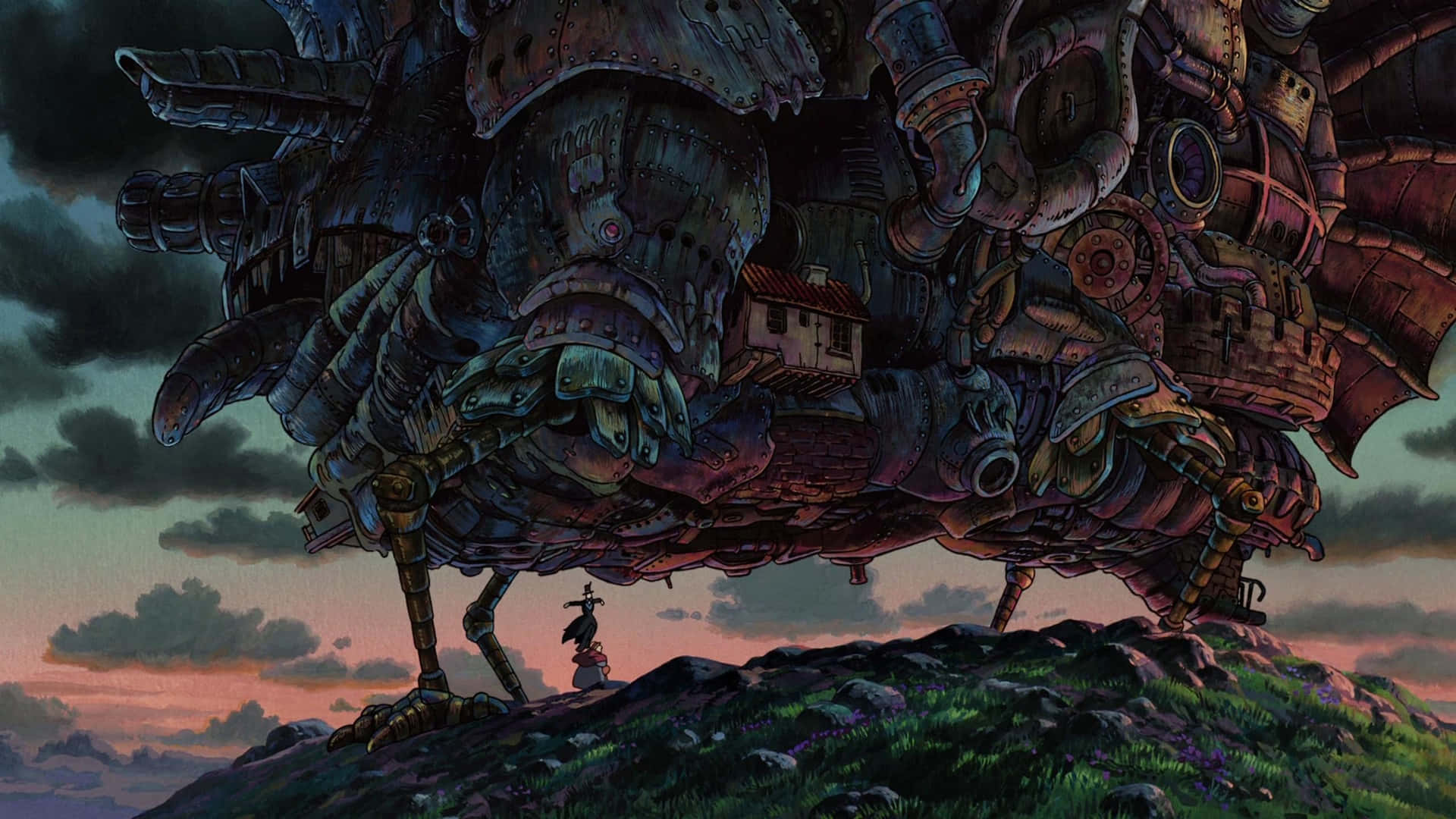 Enchanting Studio Ghibli Art Featuring Totoro and Kiki's Delivery Service Wallpaper