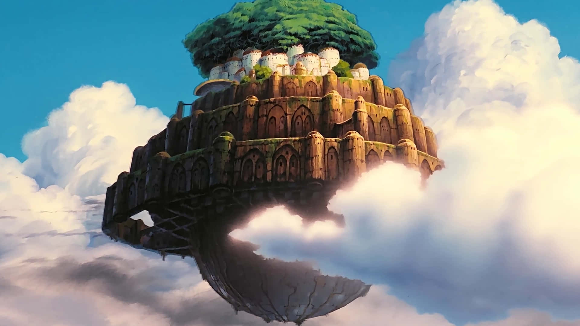 Enchanting Studio Ghibli Art featuring beloved characters and magical scenery Wallpaper