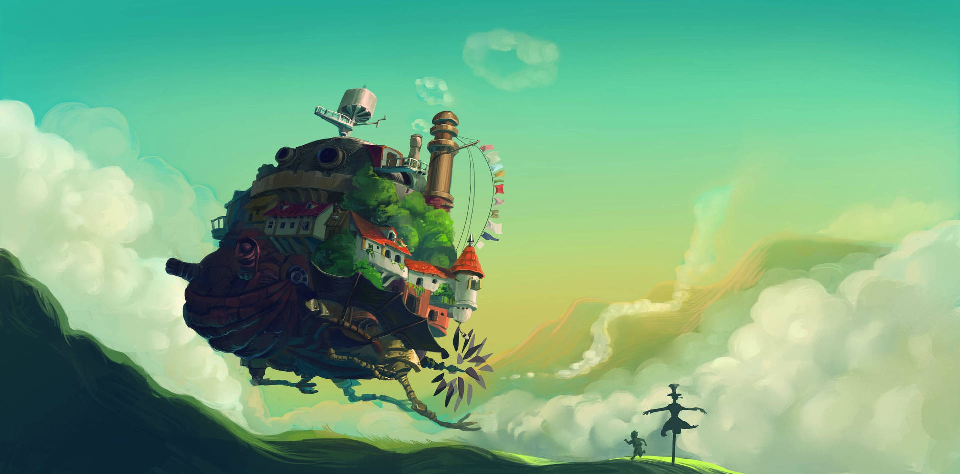Studio Ghibli Howl's Moving Castle Background