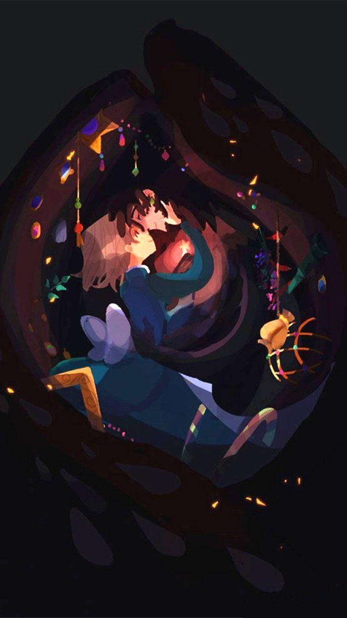 Åbn magien i Studio Ghibli med en iPhone Scene. Wallpaper