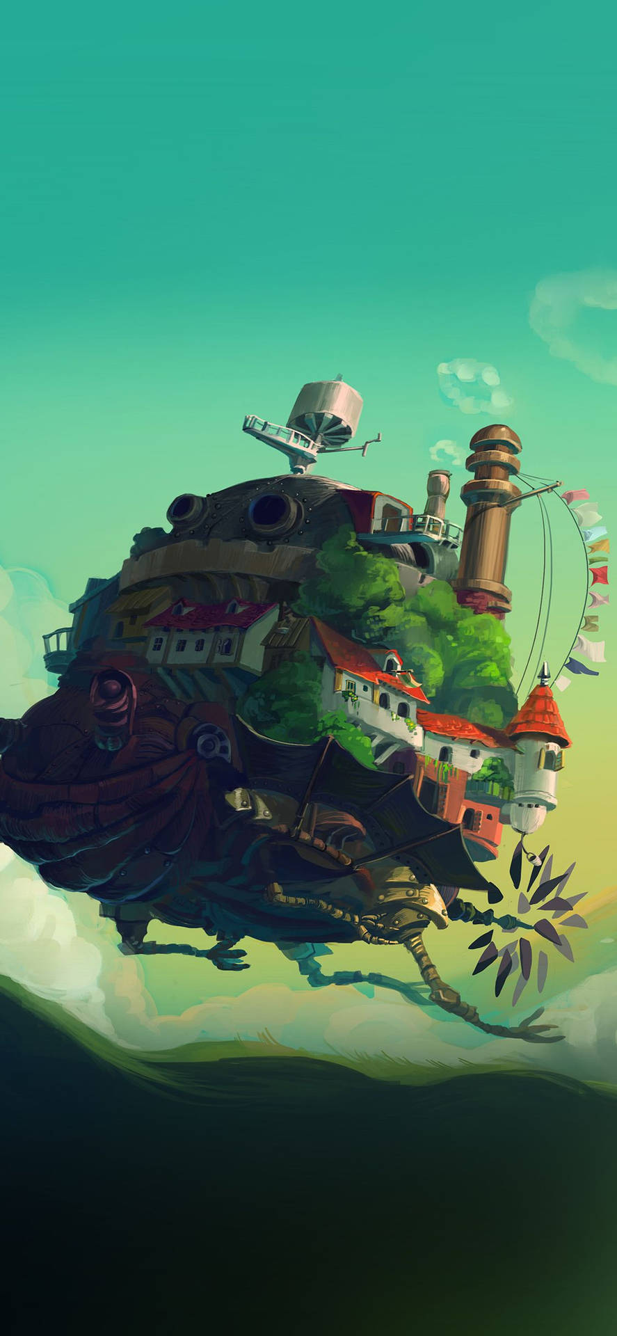 Studio Ghibli Iphone Howl's Moving Castle Background
