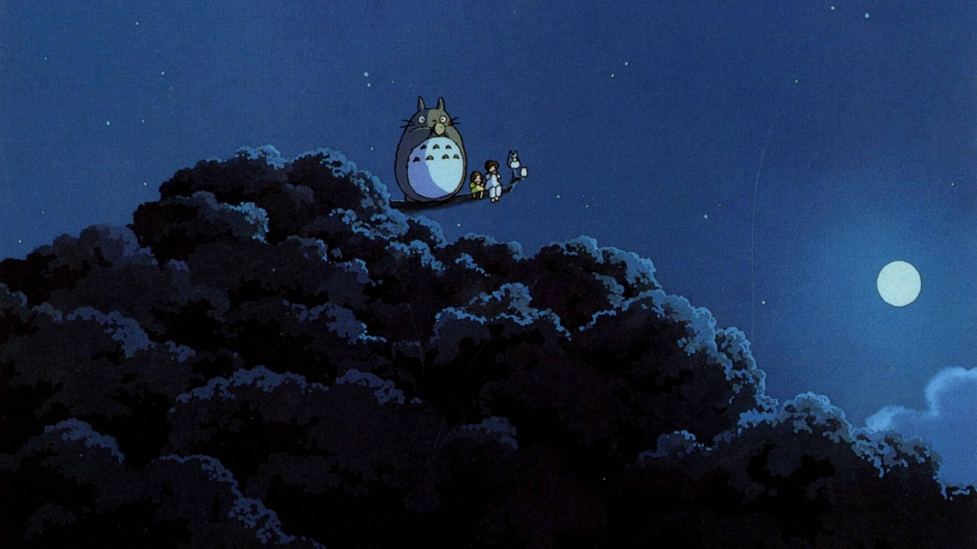 Follow the Catbus to discover the magical world of My Neighbor Totoro Wallpaper