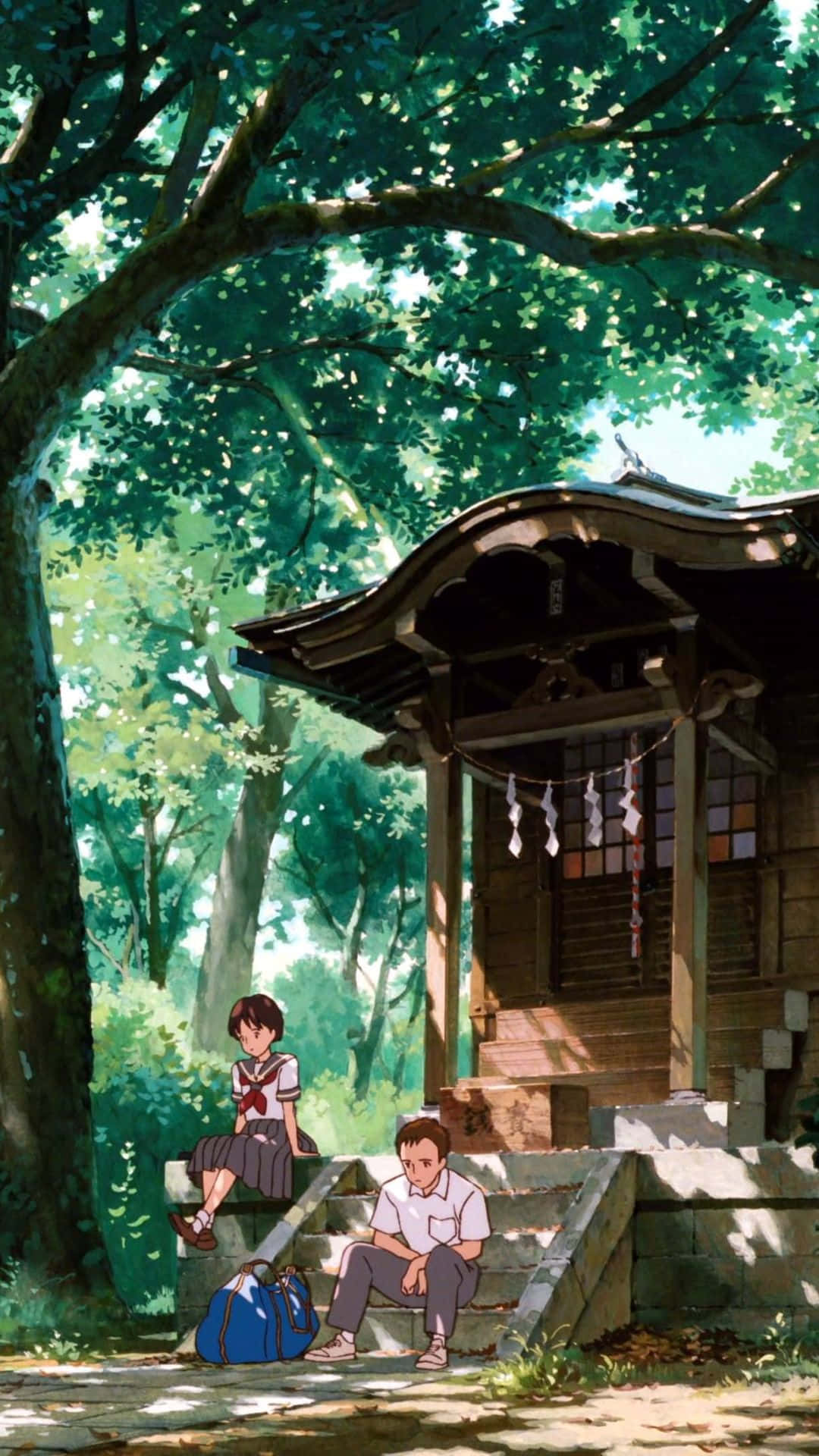Embrace Din Indre Eventyr Og Gør Dig Klar Til At Afdække Den Magiske Verden Af Studio Ghibli Med Et Ghibli Telefon Tapet! Wallpaper