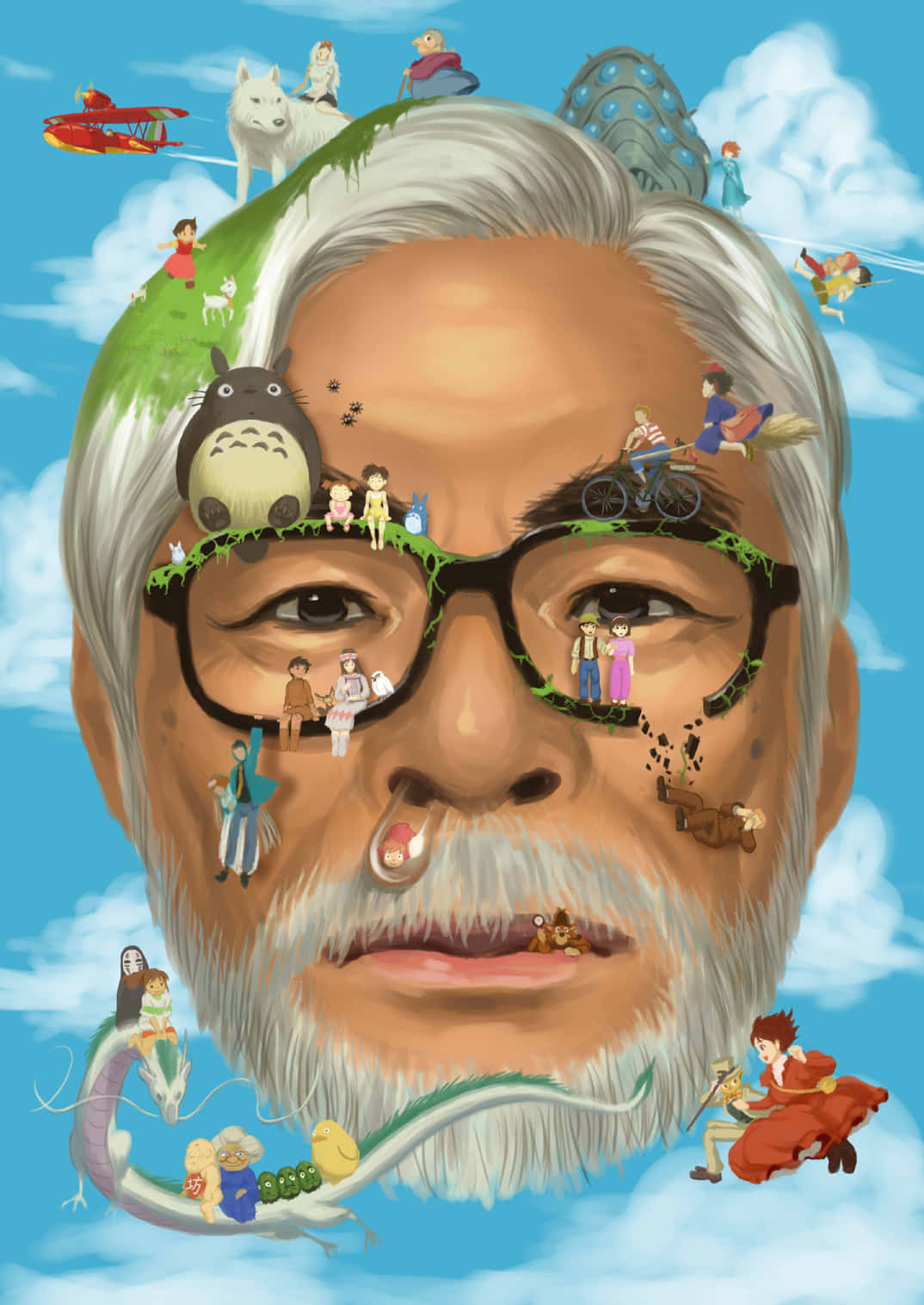 Erweckensie Ihre Kindheitserinnerungen Zum Leben Mit Einem Studio Ghibli Handy Wallpaper