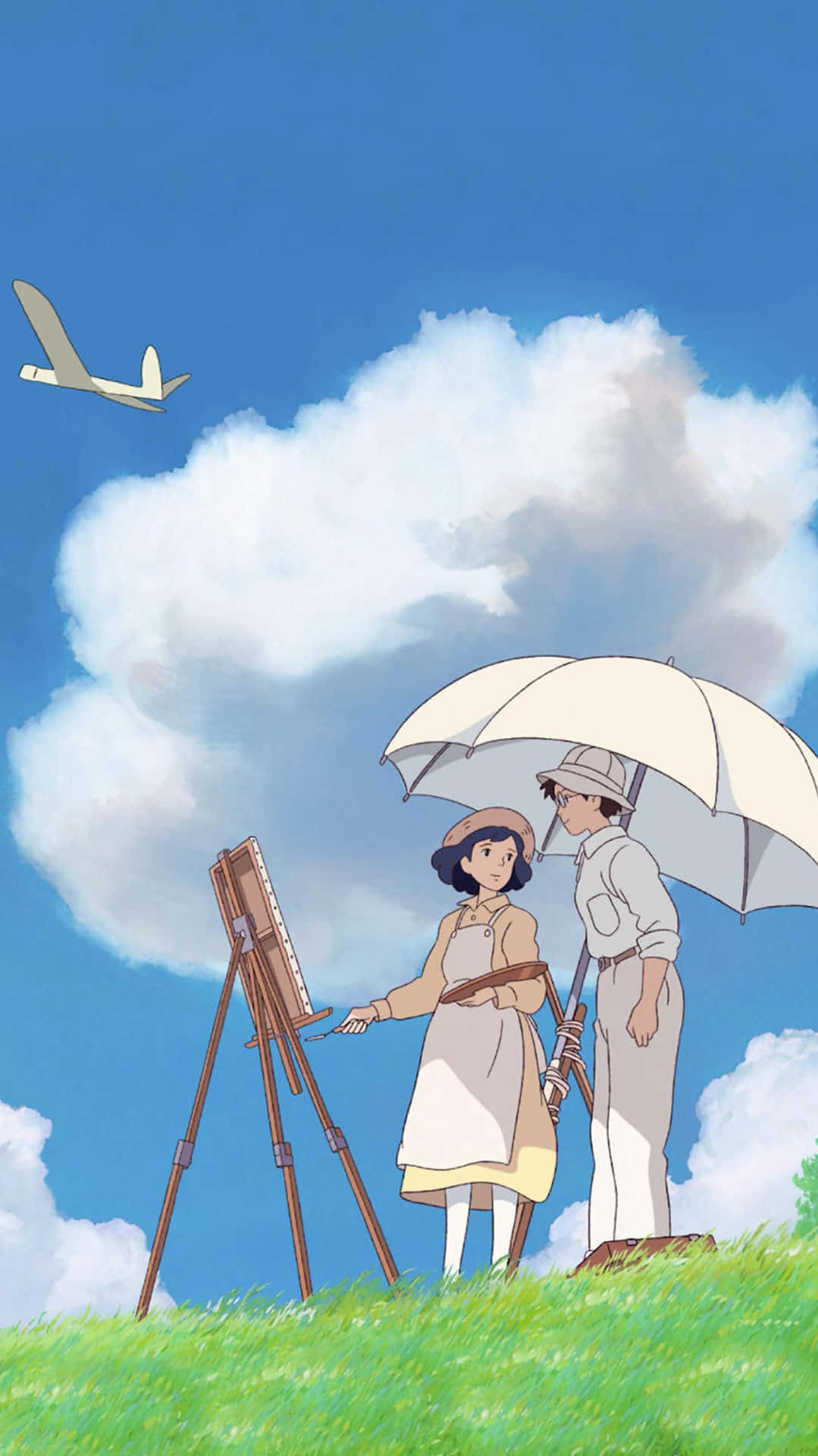 Tauchensie Ein In Die Magische Welt Von Studio Ghibli Mit Diesem Einzigartigen Handy-design Wallpaper