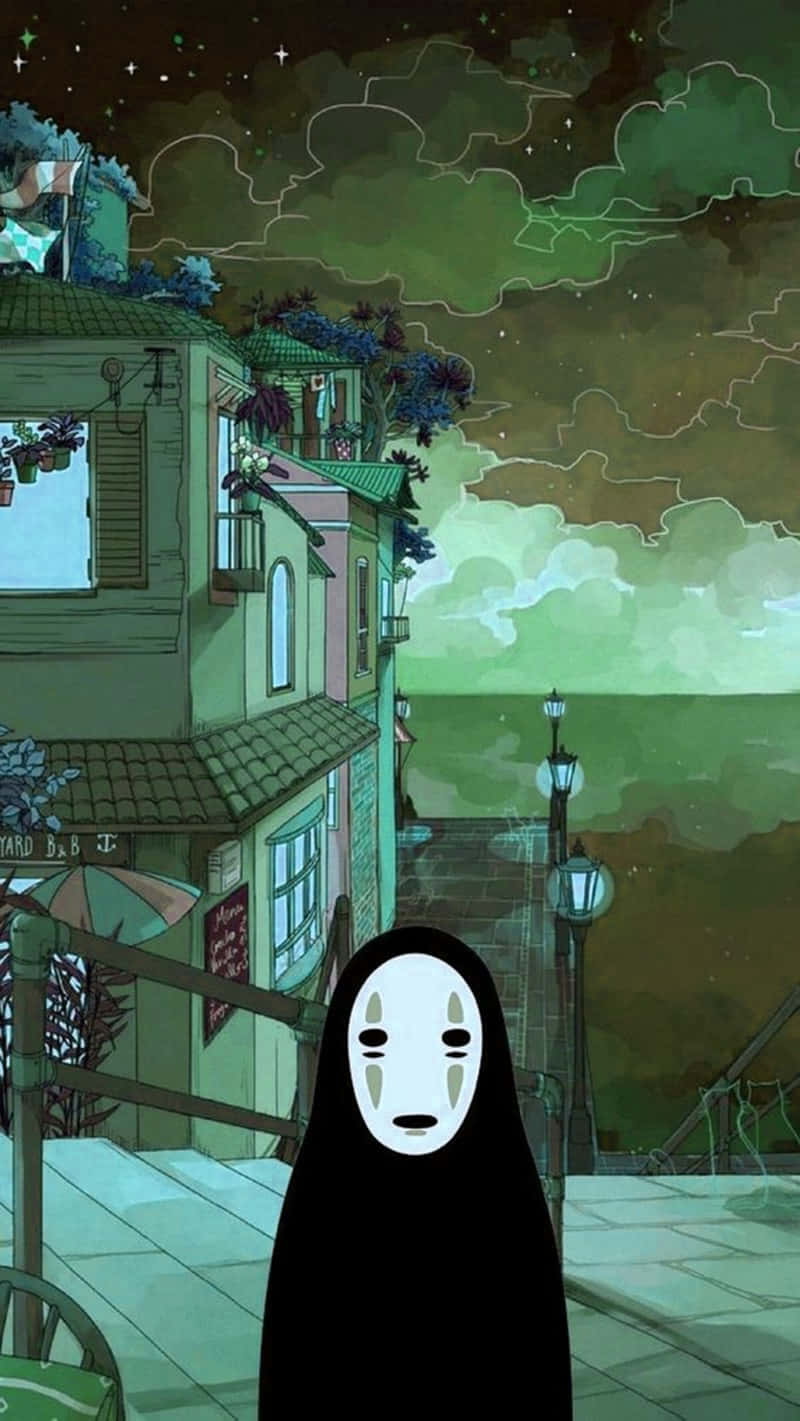 Scopril'atmosfera Delle Classiche Animazioni Di Miyazaki Prendere Vita Sul Tuo Telefono Con Studio Ghibli. Sfondo