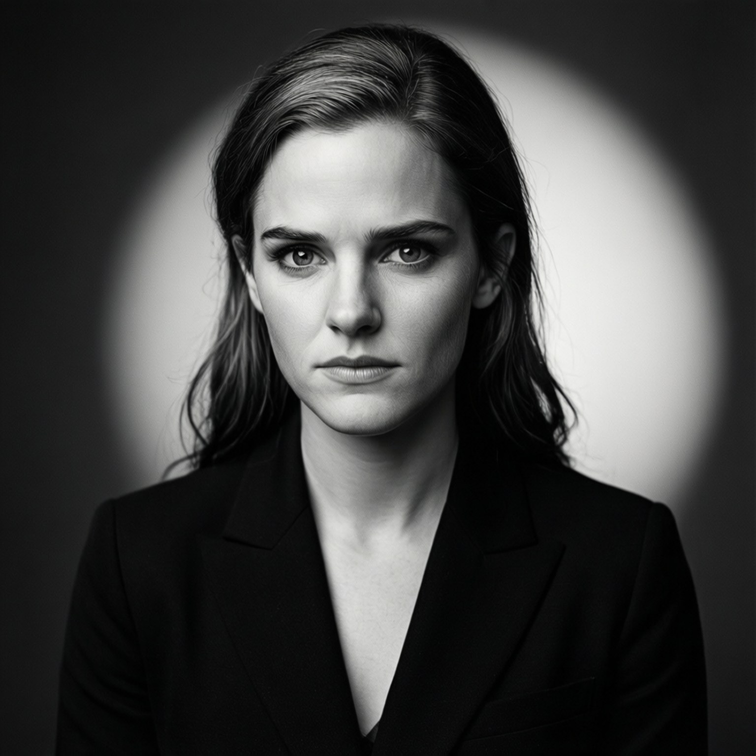 Ritratto drammatico in studio di Emma Watson