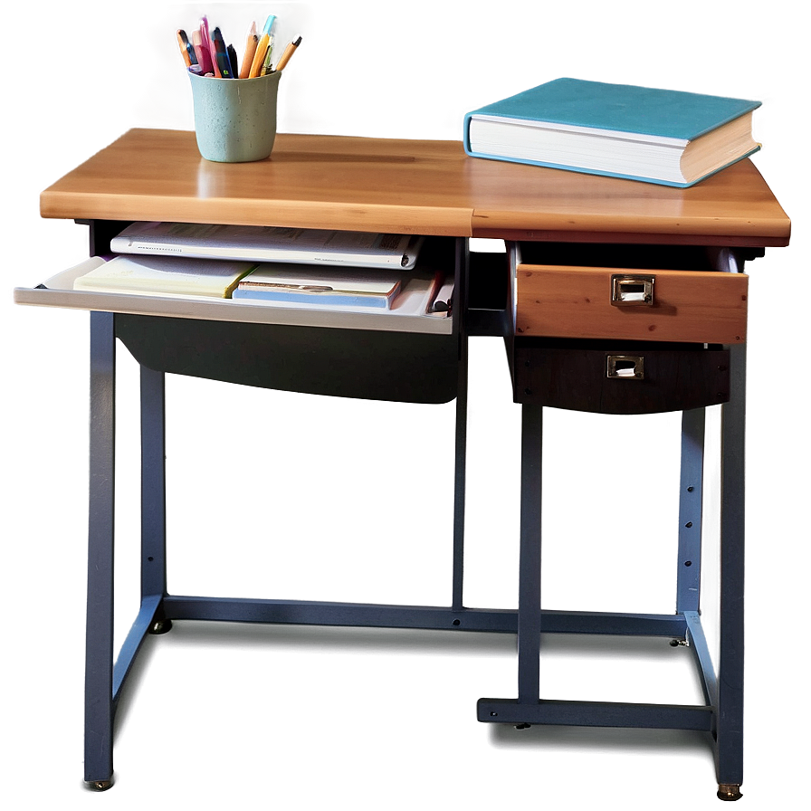 Study Desk Organization Ideas Png 05212024 PNG